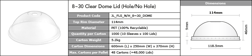 8-30-114mm-Clear-Dome-Lid-Hole-No-Hole